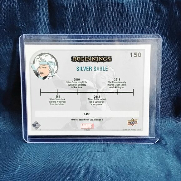 5/$20 Mint 2023 UD Silver Sable Marvel Beginnings Vol. 2 Series 2 Card 150!! - Picture 2 of 2